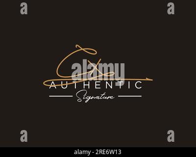 CX Signature Logo Template Vector. Stock Vector