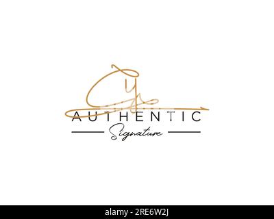 CY Signature Logo Template Vector. Stock Vector