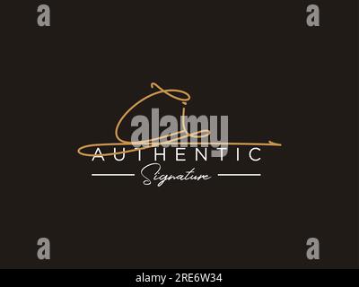 CI Signature Logo Template Vector. Stock Vector