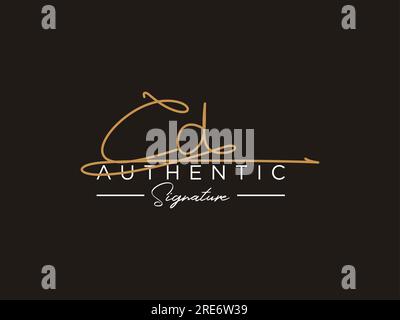 CD Signature Logo Template Vector. Stock Vector