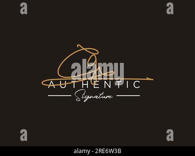 CG Signature Logo Template Vector. Stock Vector