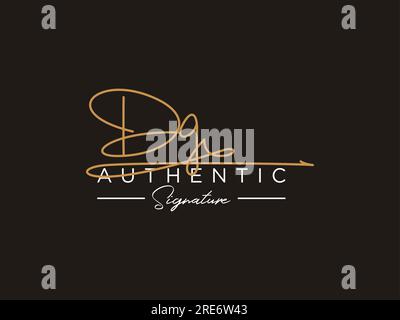 DG Signature Logo Template Vector. Stock Vector