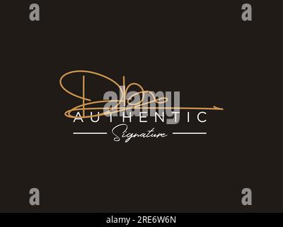 DB Signature Logo Template Vector. Stock Vector