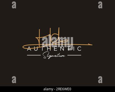 HD Signature Logo Template Vector. Stock Vector
