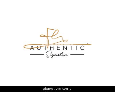 FE Signature Logo Template Vector. Stock Vector