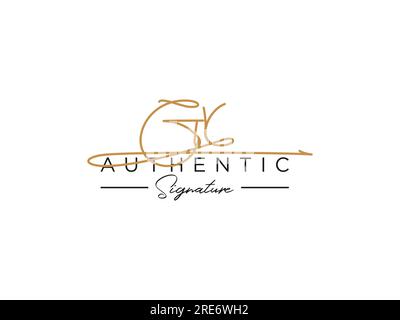 GR Signature Logo Template Vector. Stock Vector