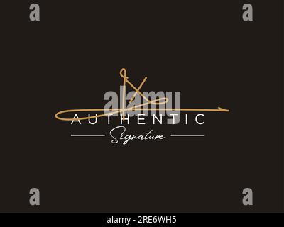 IX Signature Logo Template Vector. Stock Vector