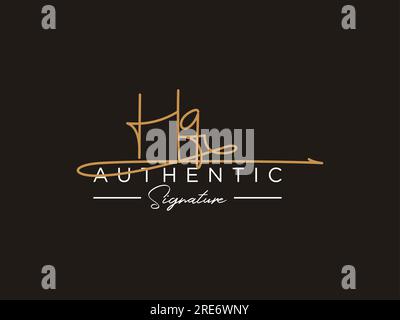 HQ Signature Logo Template Vector. Stock Vector