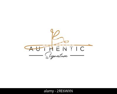 IE Signature Logo Template Vector. Stock Vector