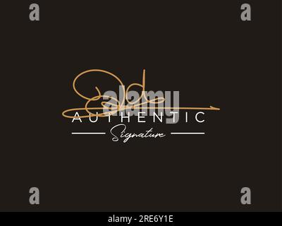 OD Signature Logo Template Vector. Stock Vector