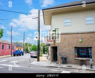 NEW ORLEANS, LA, USA - JULY 23, 2023: Big Daddy's Bar at the corner of Royal Street and Franklin Avenue in the Marigny Neighborhood Stock Photo