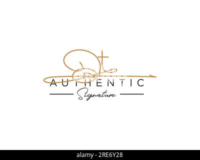 OT Signature Logo Template Vector. Stock Vector
