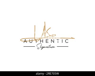 UK Signature Logo Template Vector. Stock Vector