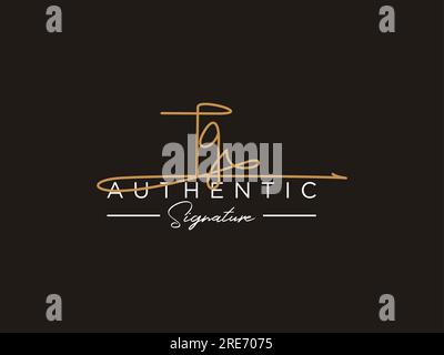 TG Signature Logo Template Vector. Stock Vector