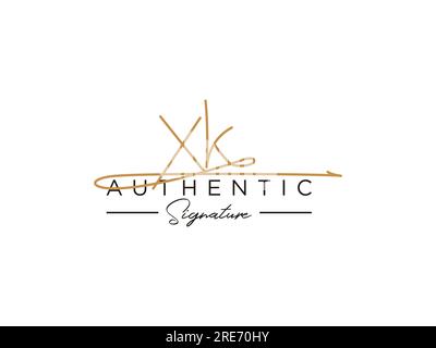 XK Signature Logo Template Vector. Stock Vector