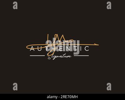 YV Signature Logo Template Vector. Stock Vector