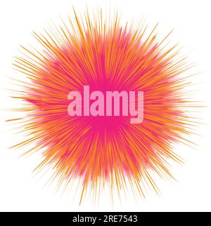 A colorful explosive fireworks burst Stock Vector