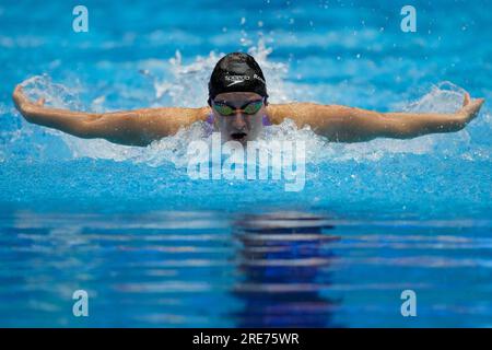 Helena Rosendahl Bach of Denmark competes during the women's 200m