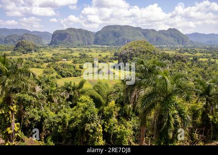 Vinales Valley in Cuba popular tourist attraction site in Pinar del Rio Province, Cuba Stock Photo