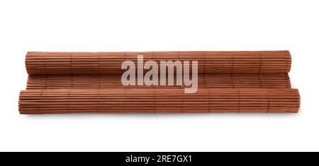 https://l450v.alamy.com/450v/2re7gx1/rolled-sushi-mat-made-of-bamboo-on-white-background-2re7gx1.jpg