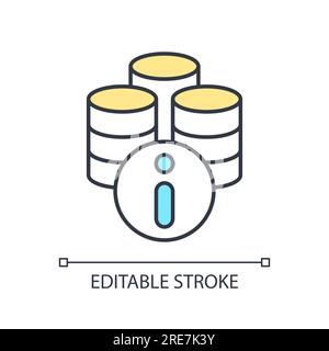 Customizable thin line analytics platform icon Stock Vector