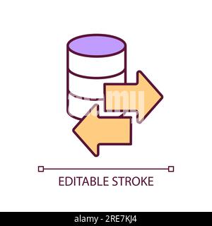 Customizable thin line legal and ethical concerns icon Stock Vector