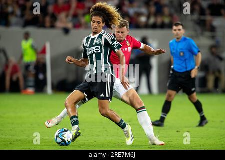 San Diego, USA. 25th July, 2023. Wrexham USA Invasion Summer 23' - Hannibal Mejbri (46 Mancester United) during the match between Wrexham A.F.C and Manchester United at Snapdragon Stadium in San Diego, California. (Xavier Hernandez/SPP) Credit: SPP Sport Press Photo. /Alamy Live News Stock Photo