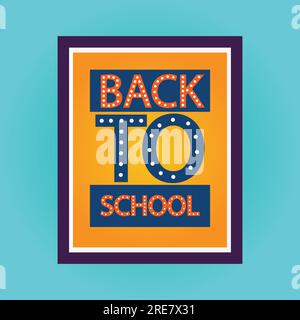 Welcome back to school background vector illustration EPS file Stock Vector