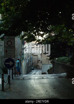 streets of volterra, italy, tuscany Stock Photo