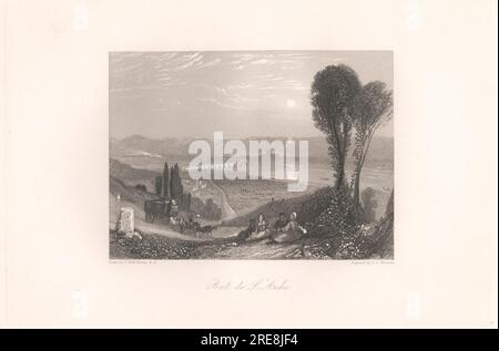 Pont de l Arche 1835 by James Tibbits Willmore Stock Photo Alamy