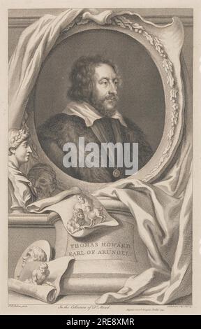 Thomas Howard, Earl of Arundel 1744 by Jacobus Houbraken Stock Photo