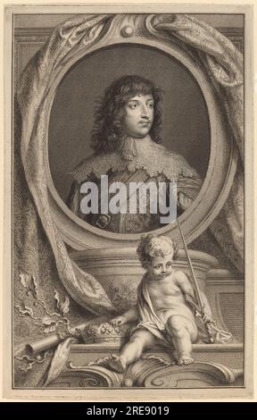 'Jacobus Houbraken after Sir Anthony van Dyck, William Russell, 1st Duke of Bedford, etching and engraving, Ailsa Mellon Bruce Fund, 1974.53.16' Stock Photo