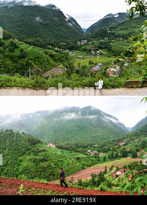 230726 -- GUIYANG, July 26, 2023 -- Zhu Daqing administers an ...