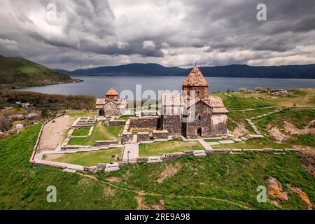 Aerial view of the Armenia landmarks Stock Photo