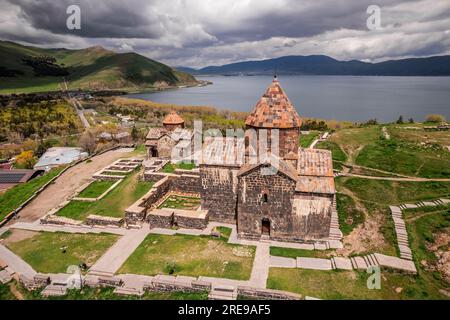 Aerial view of the Armenia landmarks Stock Photo