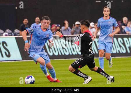 New York, USA. 24th July, 2023. Action during the League Cup football match between New York City and Atlas at the Citi Field Stadium in New York, USA (Joe Swift/SPP) Credit: SPP Sport Press Photo. /Alamy Live News Stock Photo