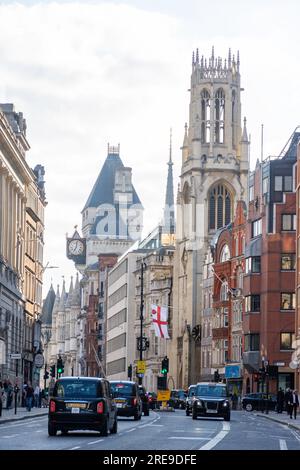 Fleet Street, City of London, Greater London, England, United Kingdom Stock Photo