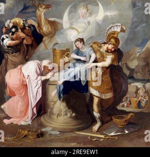 Bertholet Flemal -- Sacrifice of Iphigenia 160х163 Stock Photo