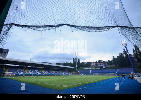 Sarajevo, Bosnia And Herzegovina. 26th July, 2023. Players of Neftci ...