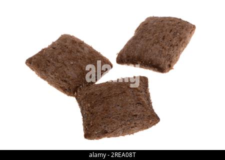 dry breakfast pads isolated on white background Stock Photo