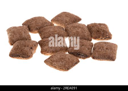 dry breakfast pads isolated on white background Stock Photo