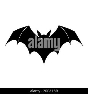 halloween bat silhouette design isolated on white background. Vector ...