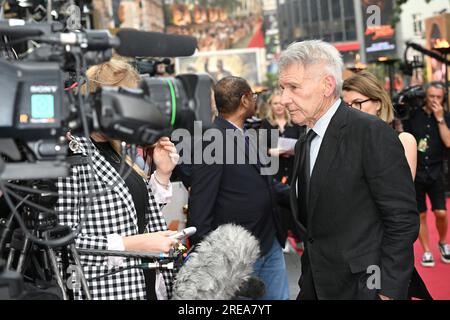 Photo Must Be Credited ©Alpha Press 085000 26/06/2023 Harrison Ford Indiana Jones And The Dial Of Destiny UK Premiere In London Stock Photo