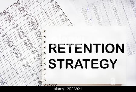 Text sign showing Retention Strategy. Internet Concept activities to reduce employee turnover and attrition Stock Photo