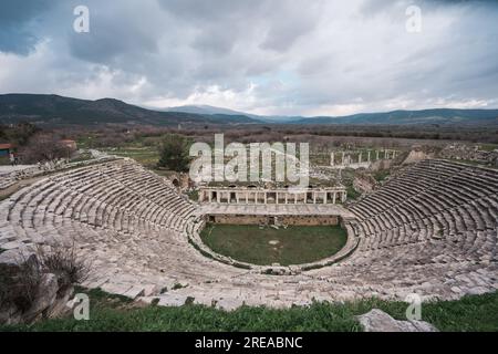 The common name of many ancient cities dedicated to the goddess Aphrodite. The most famous of cities called Aphrodisias. Karacasu - Aydın, TURKEY Stock Photo