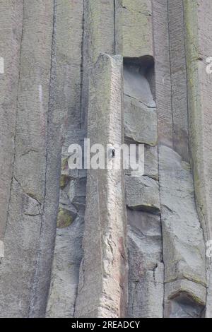 Climbing the Close Encounters Mountain Up Close And Personal Stock Photo