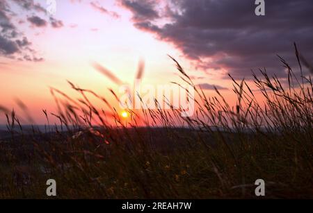 Climate changes in  europe at Bretagne near saint malo in summer Stock Photo