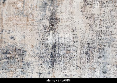 Texture of a natural carpet with an abstract pattern, close-up. Modern carpet, carpet fabric background, design, floor carpet, interior design element Stock Photo