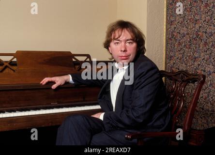 Andrew Lloyd Webber, is an English composer and impresario of musical theatre Several of his musicals have run for more than a decade both in the West End and on Broadway. He has composed 21 musicals, a song cycle, a set of variations, two film scores, and a Latin Requiem Mass.  Several of his songs have been widely recorded and were successful outside of their parent musicals, such as 'Memory' from Cats, 'The Music of the Night' and 'All I Ask of You' from The Phantom of the Opera, 'I Don't Know How to Love Him' from Jesus Christ Superstar. Stock Photo