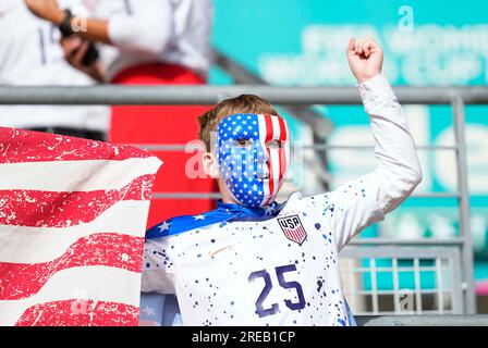 Sky Stadium, Wellington, New Zealand. 27th July, 2023. USA vs Netherlands, at Sky Stadium, Wellington, New Zealand. Kim Price/CSM/Alamy Live News Stock Photo